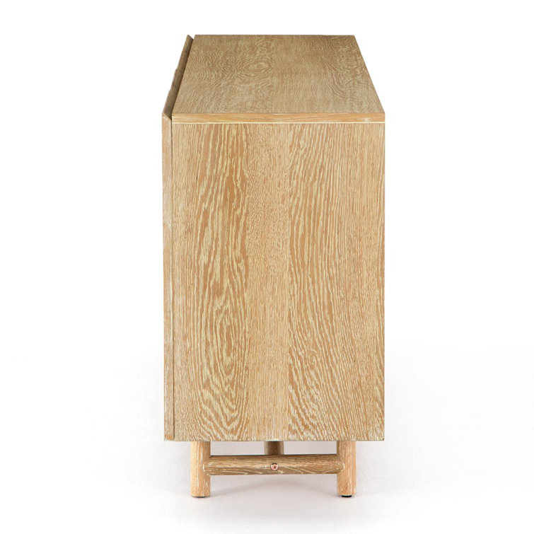 Mika 72'' Whitewashed Oak Veneer Sideboard