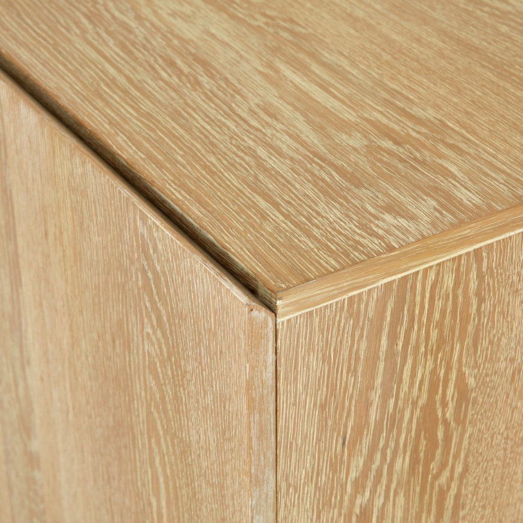 Mika 72'' Whitewashed Oak Veneer Sideboard