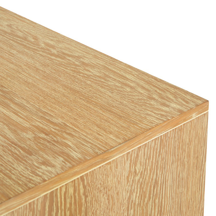 Mika 72'' Whitewashed Oak Veneer Sideboard