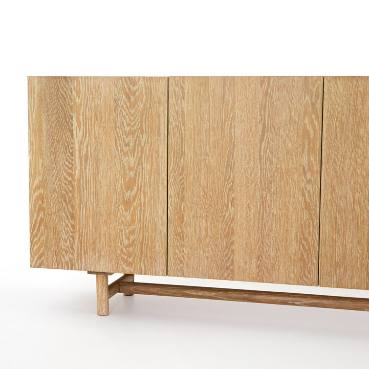 Mika 72'' Whitewashed Oak Veneer Sideboard
