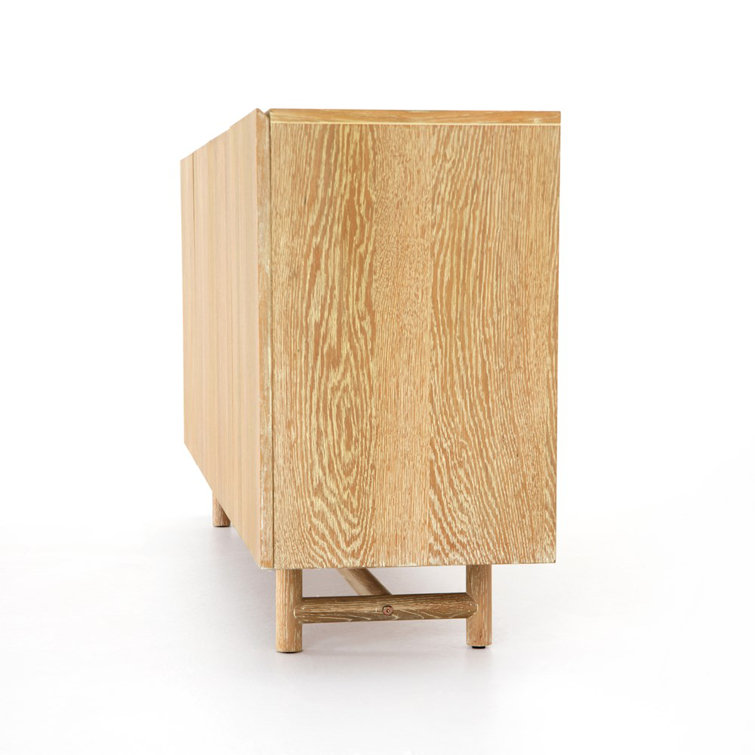 Mika 72'' Whitewashed Oak Veneer Sideboard