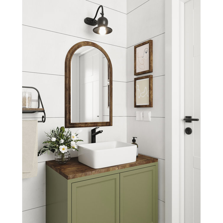 Liberty 12" White Ceramic Rectangular Vessel Bathroom Sink