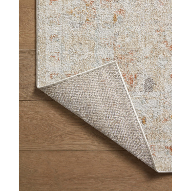 Monroe Sand and Sunrise Rectangular Synthetic Area Rug