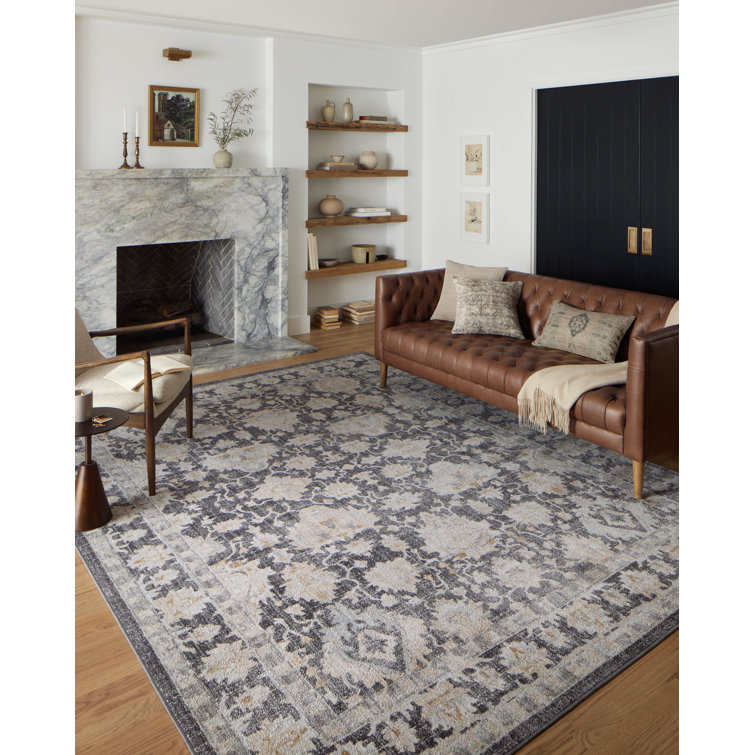 Square Black Easy-Care Synthetic 18"x18" Stain-Resistant Area Rug