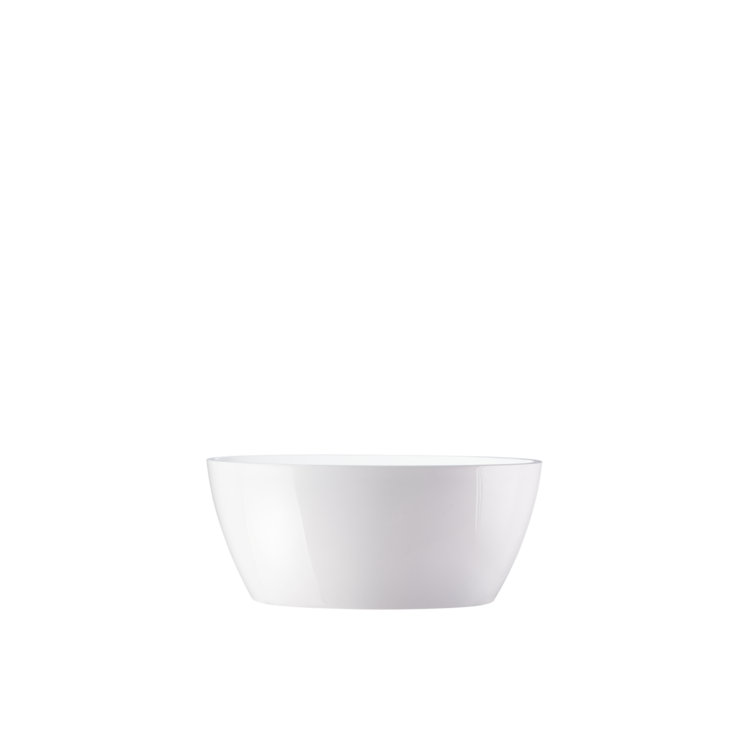 68.5" White Acrylic Freestanding Soaking Bathtub