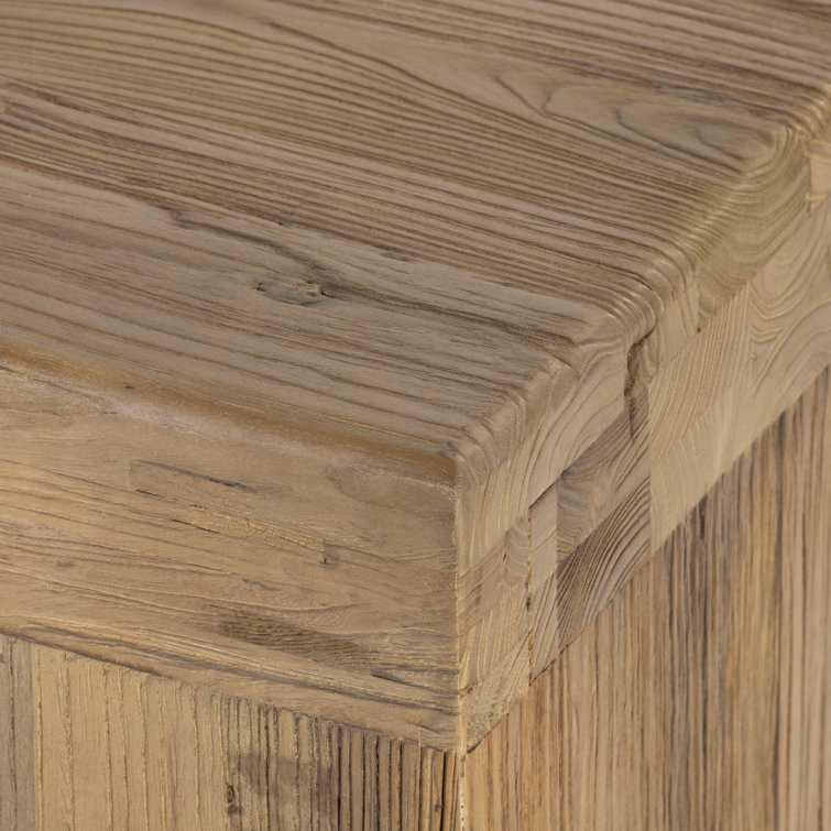 Chunky-Legged Merrick 60'' Rustic Elmwood Bench