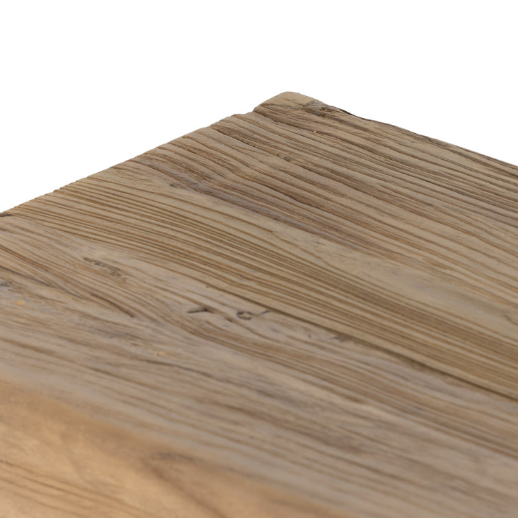 Chunky-Legged Merrick 60'' Rustic Elmwood Bench