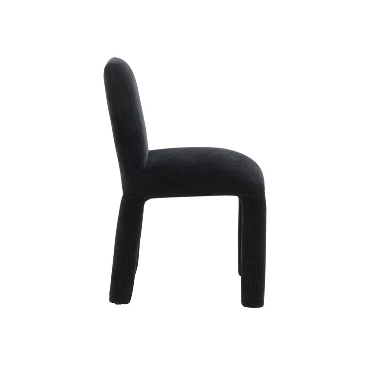 Georgia Black Upholstered Wood Dining Chair