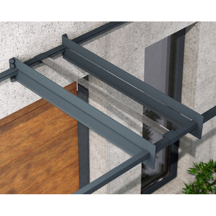 Nancy Gray and Clear Acrylic Door and Window Awning