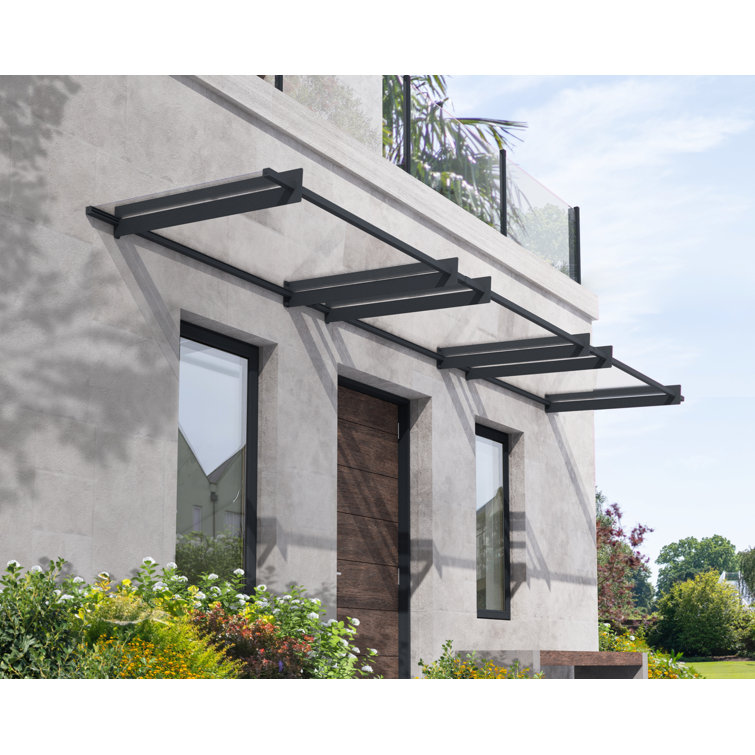Nancy Gray and Clear Acrylic Door and Window Awning
