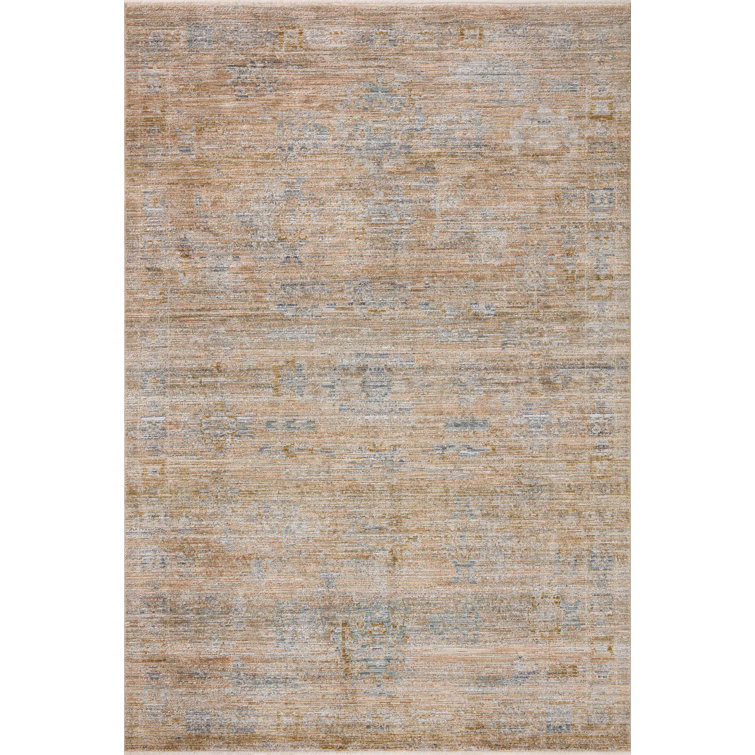 Katherine Copper and Steel Rectangular Synthetic Area Rug