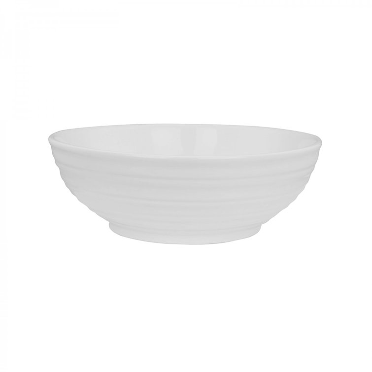 Cassini 15.5'' Glossy White Ceramic Round Above-Counter Sink