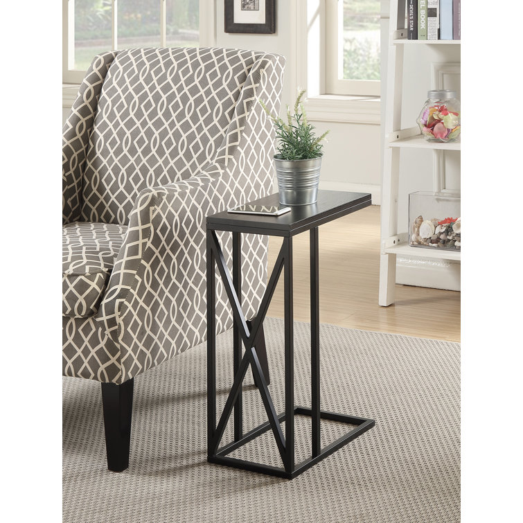 Adreauna Black Metal and Wood C End Table