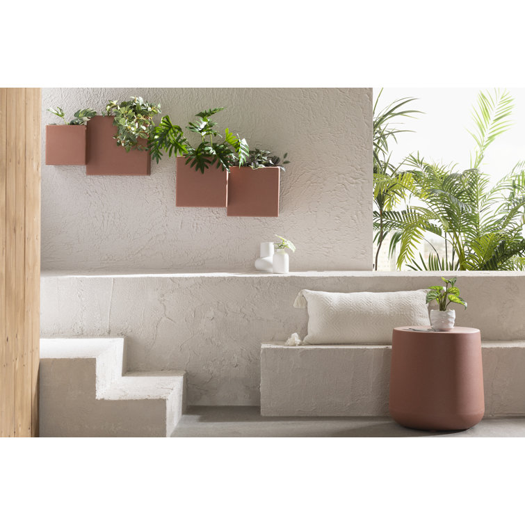 Burnt Orange Wall-Mounted Indoor/Outdoor Planter Set