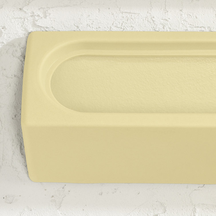 Light Yellow Polyethylene Resin Wall Planter Set