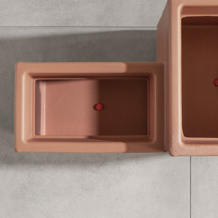 Burnt Orange Wall-Mounted Indoor/Outdoor Planter Set