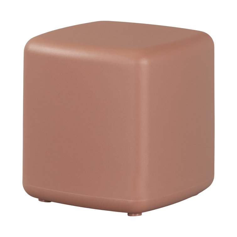 Dalya 16'' Burnt Orange Polyethylene Resin Outdoor Side Table