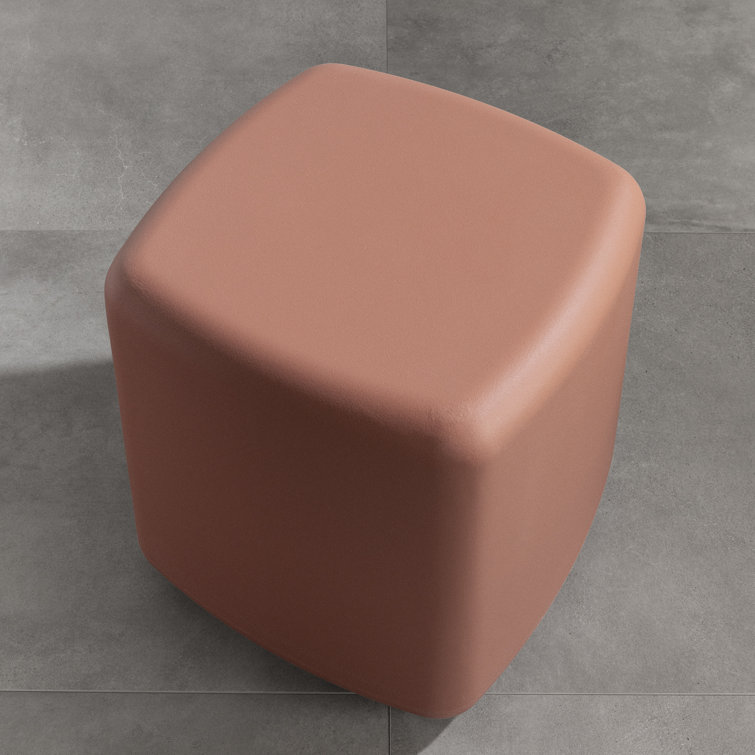 Dalya 16'' Burnt Orange Polyethylene Resin Outdoor Side Table