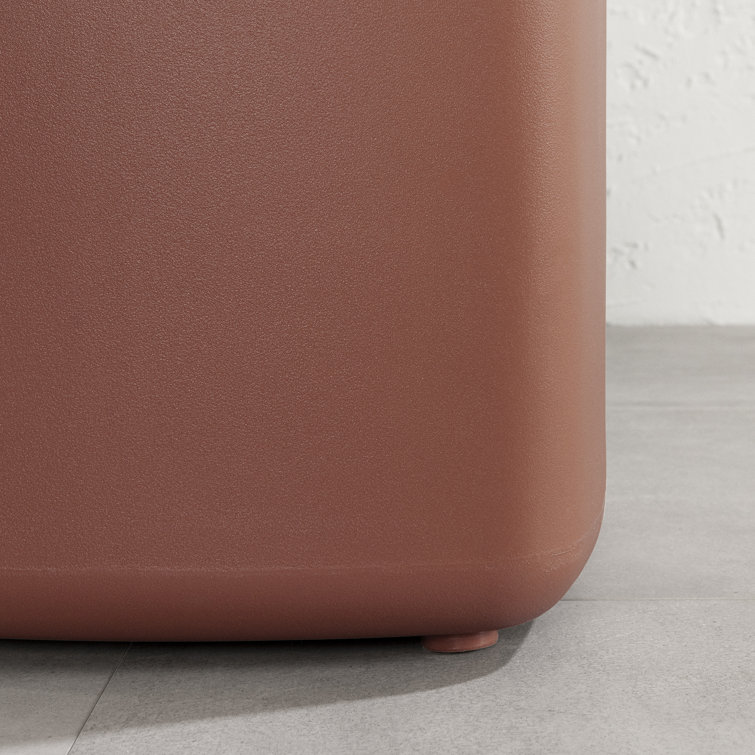 Dalya 16'' Burnt Orange Polyethylene Resin Outdoor Side Table