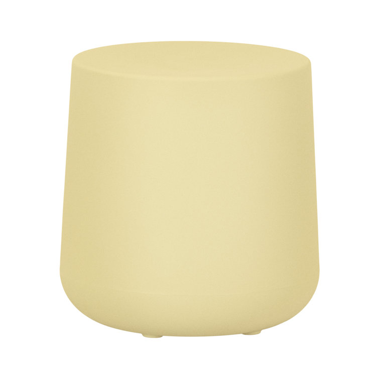 Dalya 15.75'' Yellow Polyethylene Outdoor Side Table