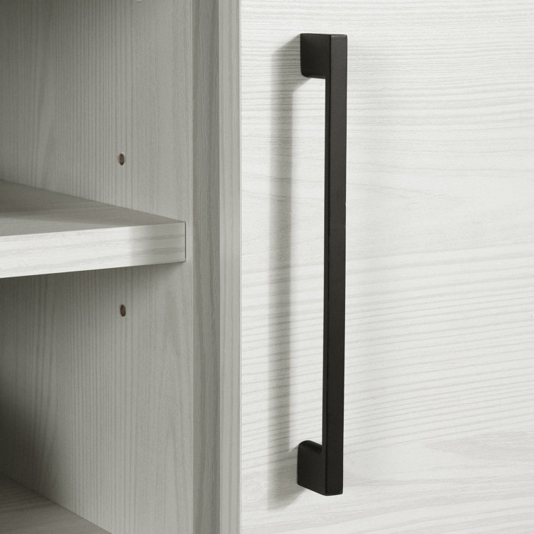 White Pine Wall-Mounted Media Console with Sliding Door