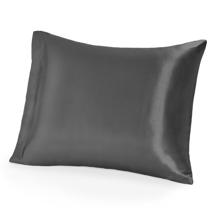 Gray Standard Mulberry Silk Hypoallergenic Pillowcase