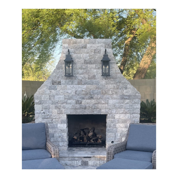 Adair Aged Zinc 20" Outdoor Wall Mount Lantern with Clear Glass