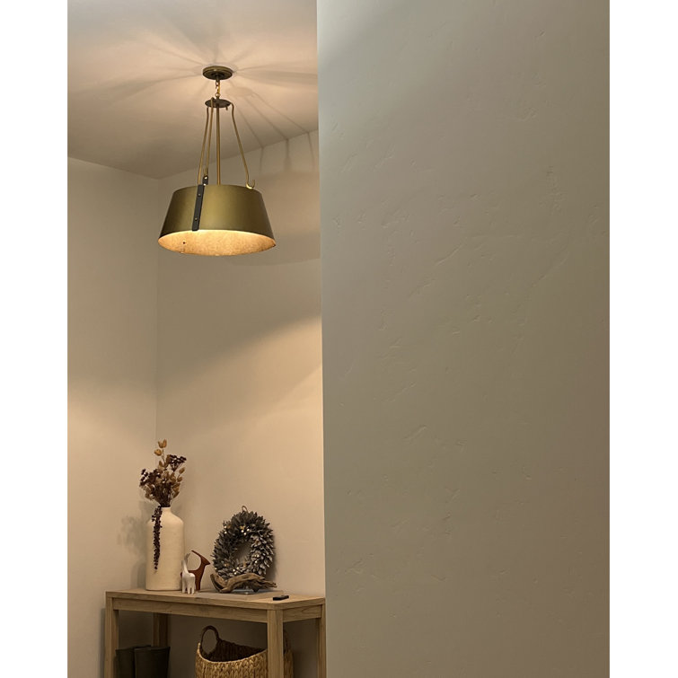 Cartwright Galvanized Drum Pendant with Adjustable Height