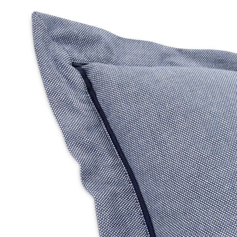 Denim Blue Cotton King Duvet Set with Decorative Pillows