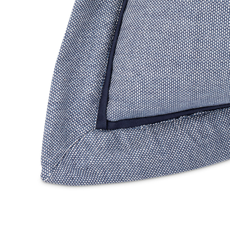 Denim Blue Cotton King Duvet Set with Decorative Pillows