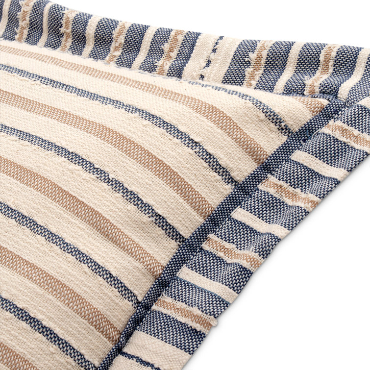 Denim Blue Cotton King Duvet Set with Decorative Pillows