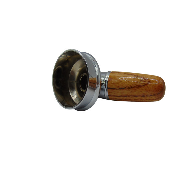 Chrome and Brown Wood Lever Handle Replacement
