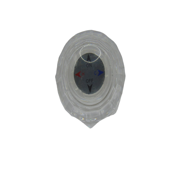 Avalon Clear Acrylic Single Knob Handle Faucet Replacement Kit