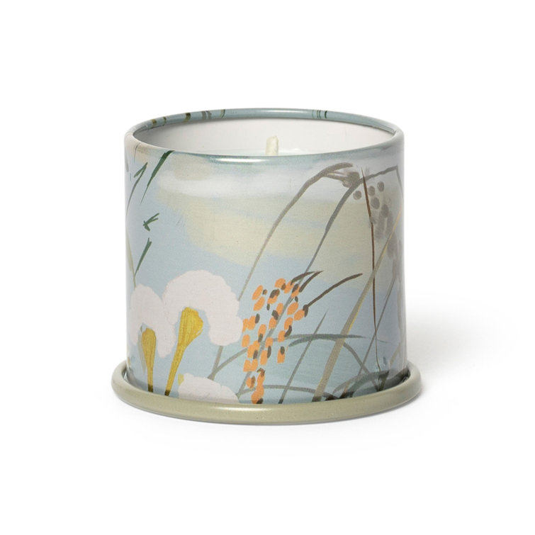 Fresh Sea Salt Scented Soy Candle in Decorative Tin