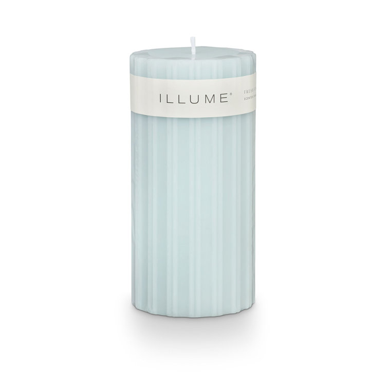 Amber Fresh Sea Salt Scented Soy Pillar Candle, 1.54 lb