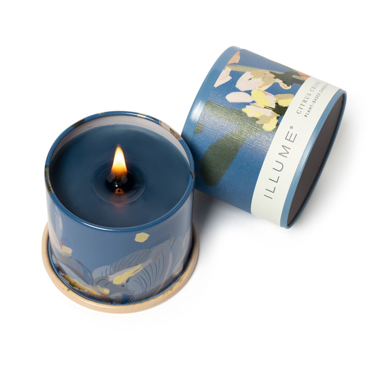 Blue Glass Citrus Crush Scented Candle