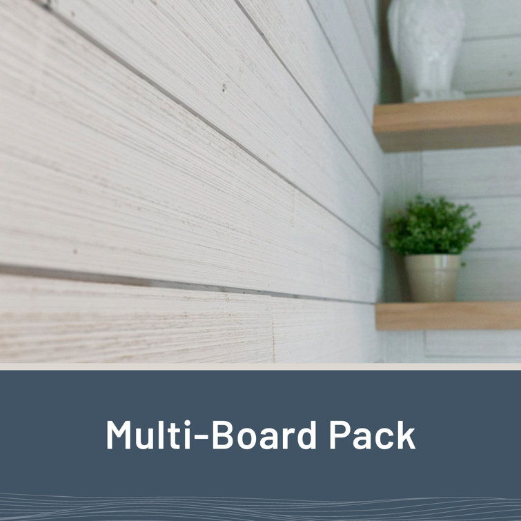 White Pine Shiplap Boards 6-Pack with Textured Finish