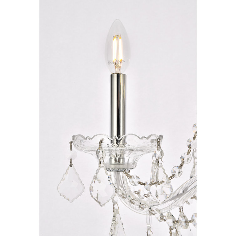 Royal Cut Clear Crystal Chrome 5-Light Chandelier