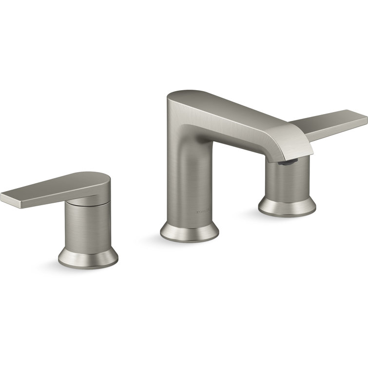 Kohler Hint 4.75" Vibrant Brushed Nickel Widespread Bathroom Faucet