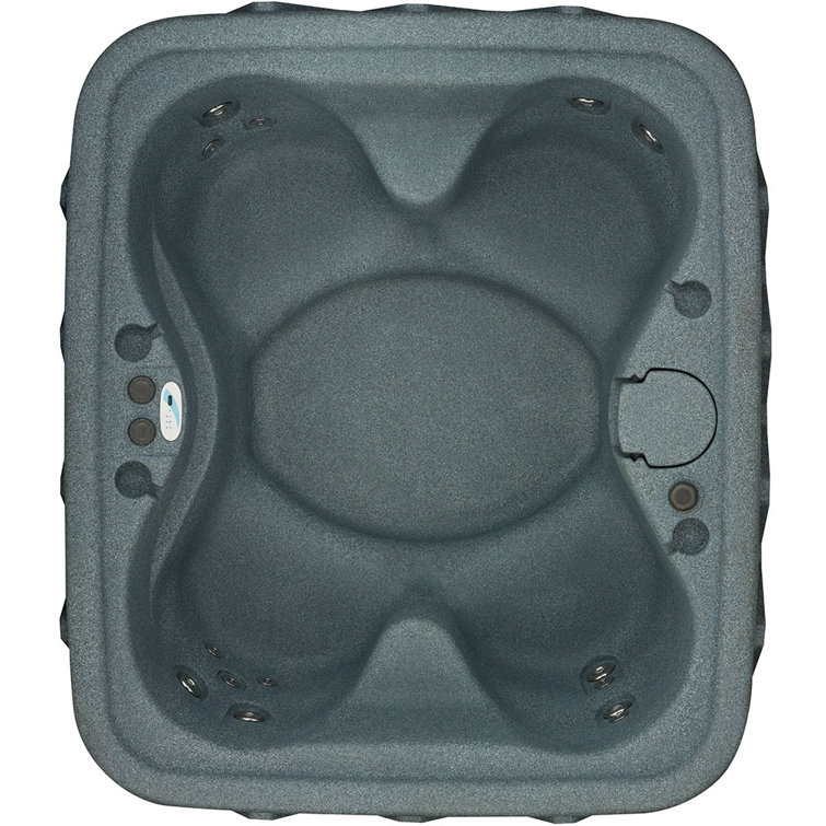 Graystone 4-Person Plug & Play Hot Tub with LED Waterfall