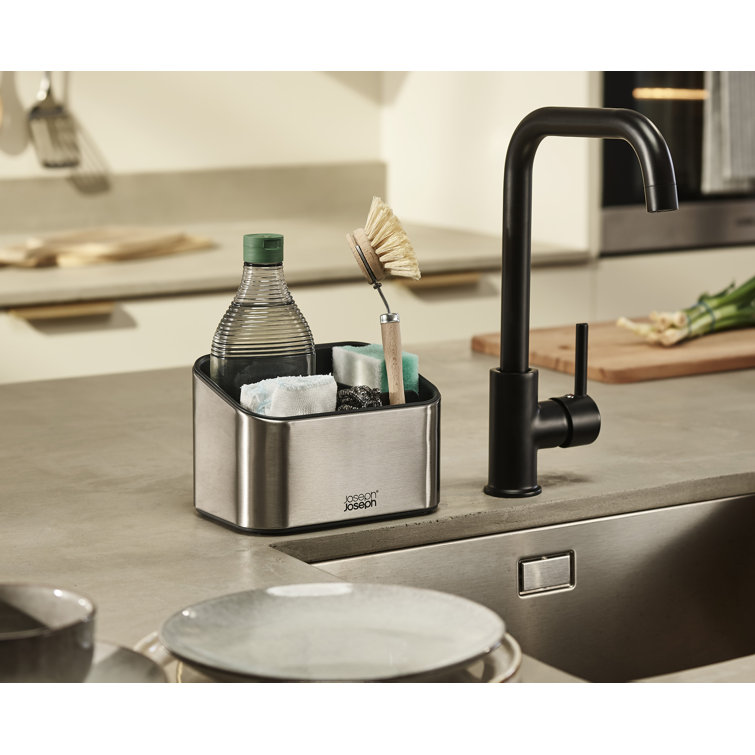 Stainless Steel Tiered Sink Caddy with Non-Slip Feet