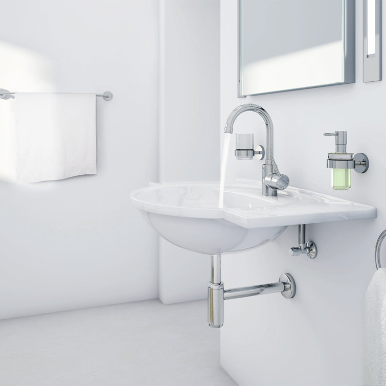Sleek European Modern Single-Handle 11" Brushed Nickel Bathroom Faucet