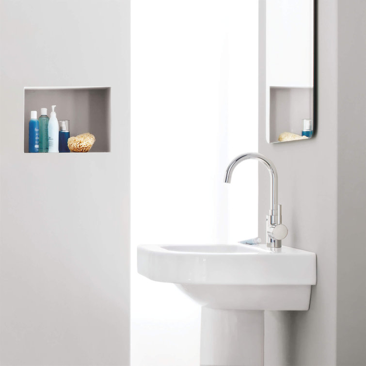 Sleek European Modern Single-Handle 11" Brushed Nickel Bathroom Faucet