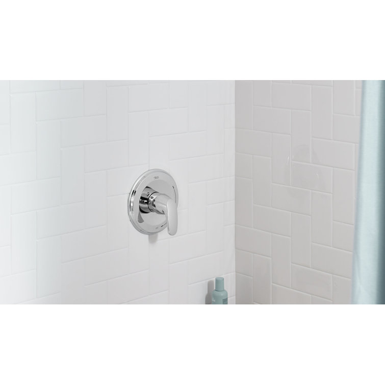 Polished Chrome Wall-Mounted Lever Shower Valve Trim Kit
