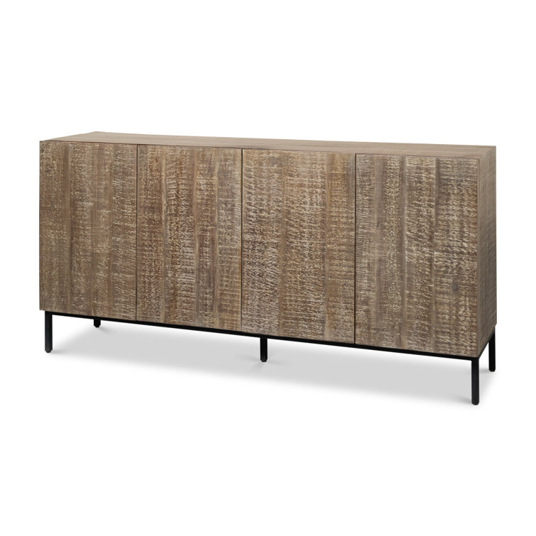 Suzette 72'' Reclaimed Wood Sideboard with Four Doors