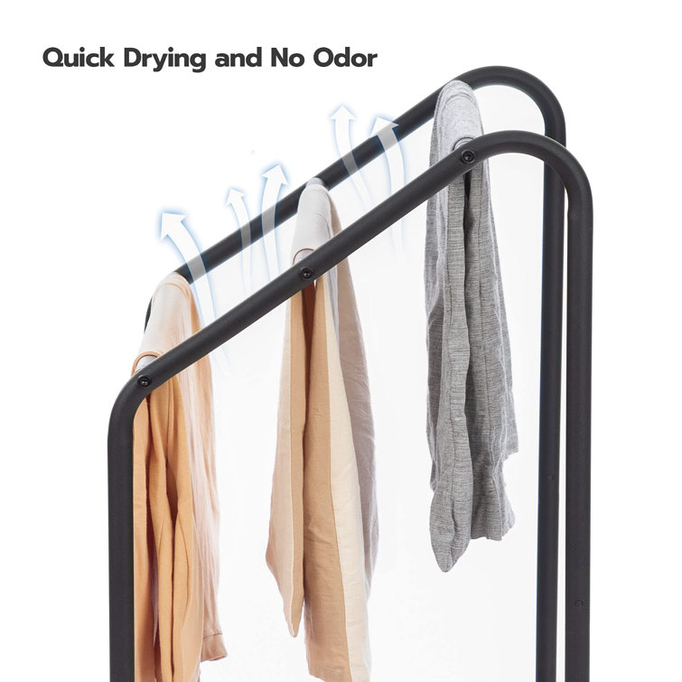 Rustic Brown and Black Freestanding 3-Tier Towel Rack