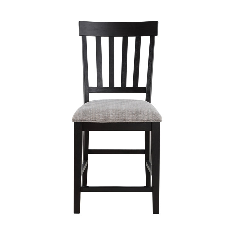 Ebony and Honey Extendable 5-Piece Dining Set with Upholstered Chairs