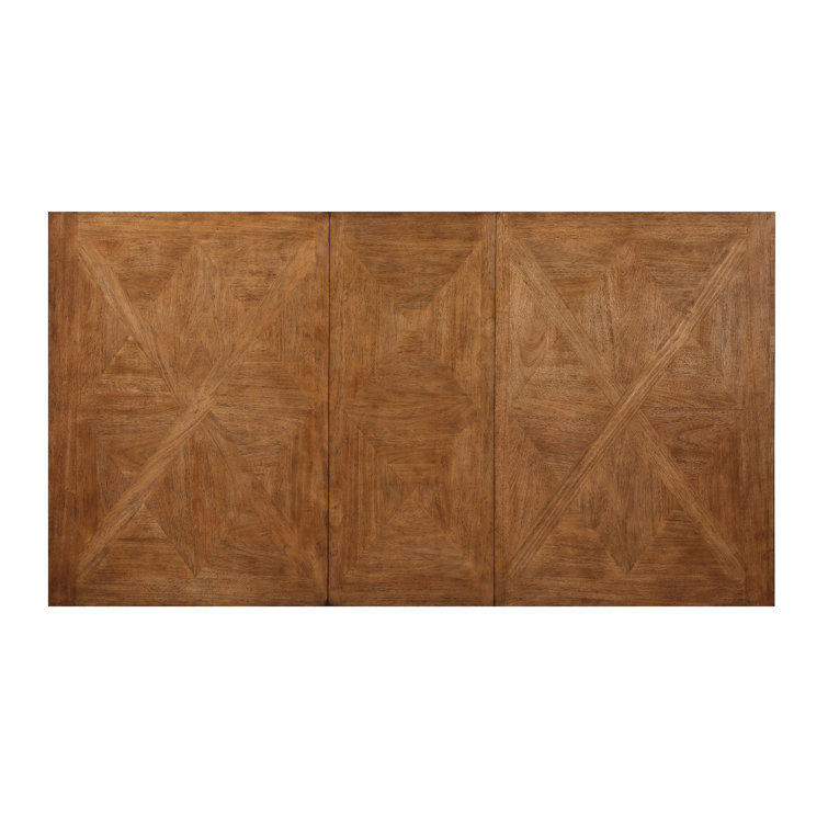 Extendable Brown Wood Counter Height Dining Table