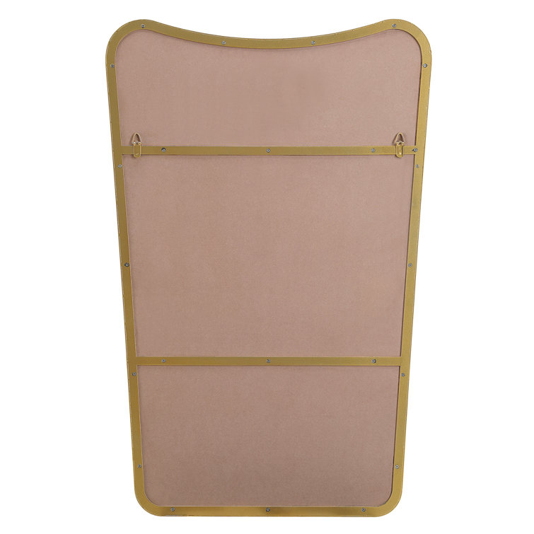 Gold Framed Full-Length Rectangular Wall Mirror