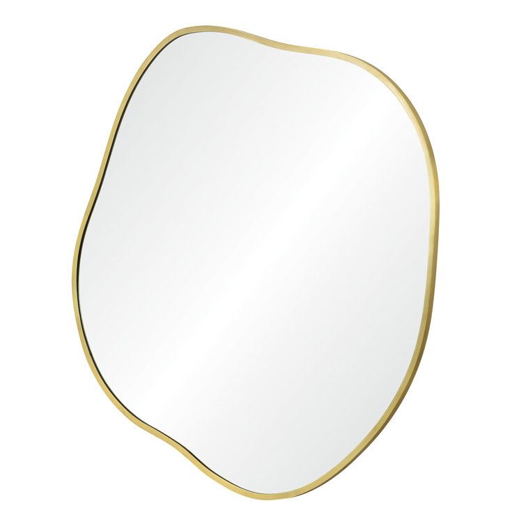 Gold and Bronze Asymmetrical Wall Mirror Set